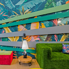 Wall Mural Colorful banana leaves