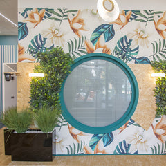 Tropical flowers Wall Mural