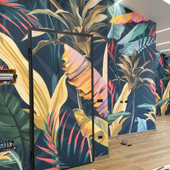 Wall Mural Colorful banana leaves