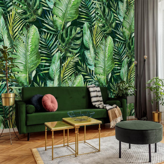 Carta da parati Tropical palm - soggiorno