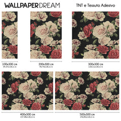 Carta da parati Roses Retrò dimensioni TNT