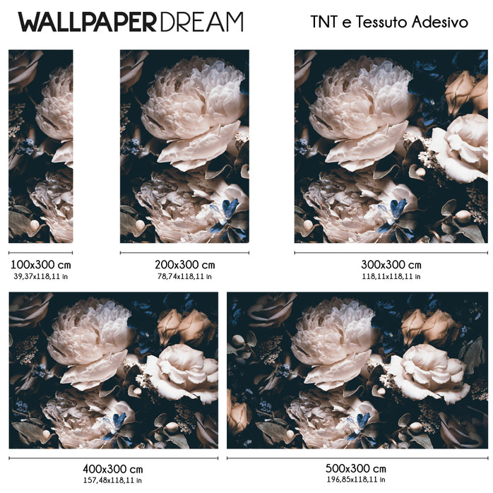 Carta da parati Bouquet di peonie dimensioni TNT