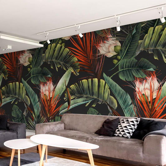 Tropical Leaves Wall Mural