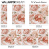 Carta da parati Pastel Peonies dimensioni TNT