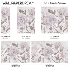 Carta da parati Magnolie retrò dimensioni TNT