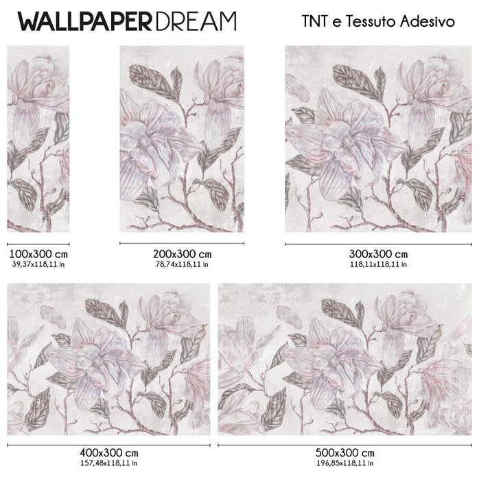 Carta da parati Magnolie retrò dimensioni TNT