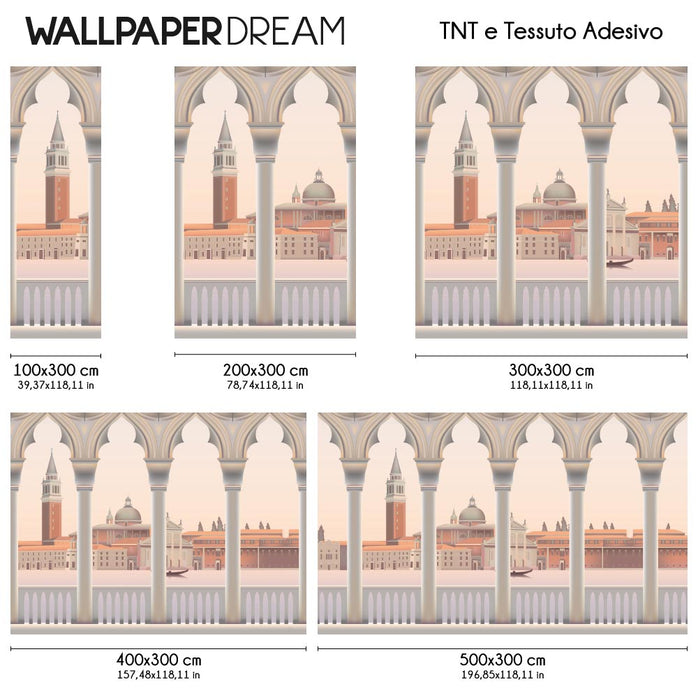 Carta da parati Tramonto veneziano dimensioni TNT