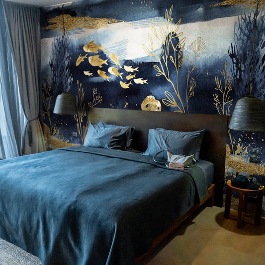 Carta da parati Zaffiro - hotel, esercizi commerciali, camera da letto