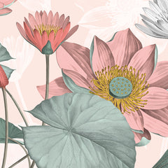 Carta da parati Fiori di loto nelumbo dettaglio