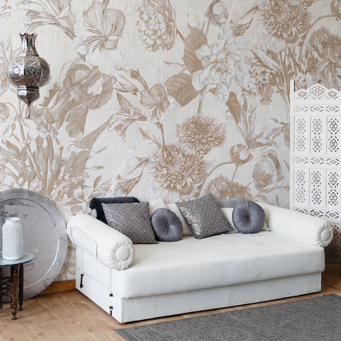 Carta da parati Sinfonia - soggiorno  | beige