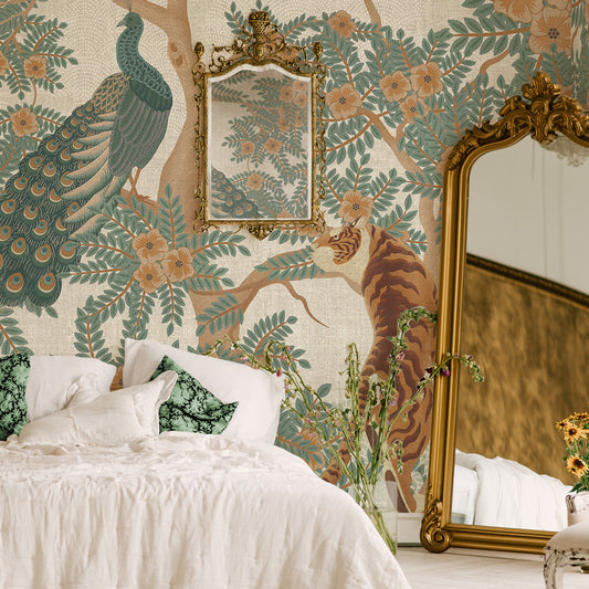 Carta da parati La legge della giungla - camera da letto