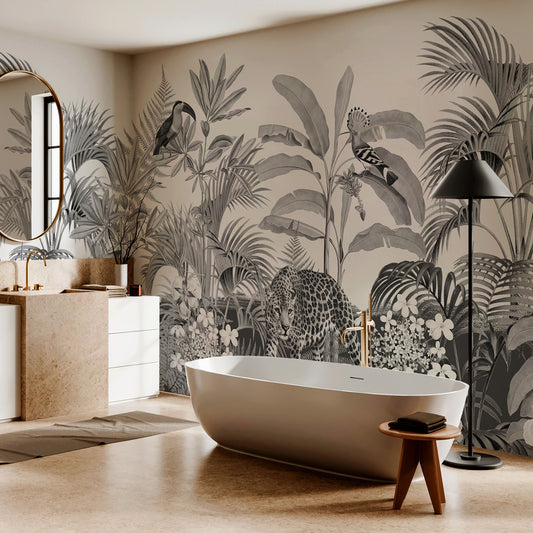 Carta da parati The guardian - bagno | bianco