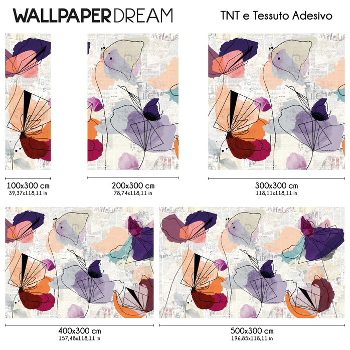 Carta da parati Decoupage moderno dimensioni TNT