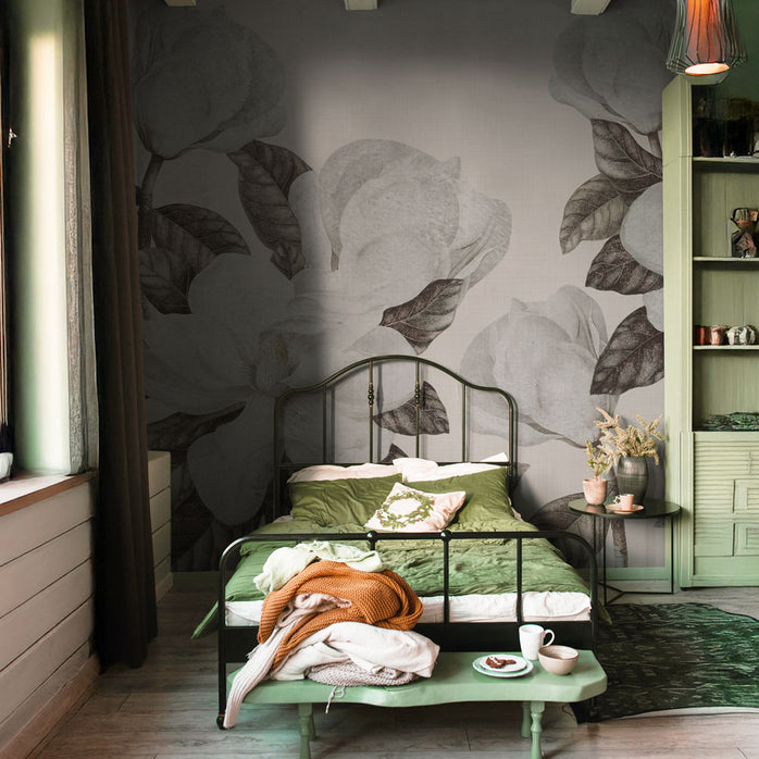Carta da parati Magnolia grandiflora - camera da letto