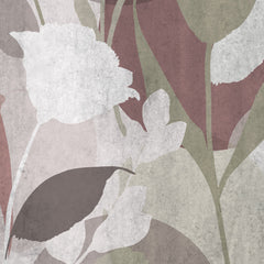 Papier Peint silhouette florale