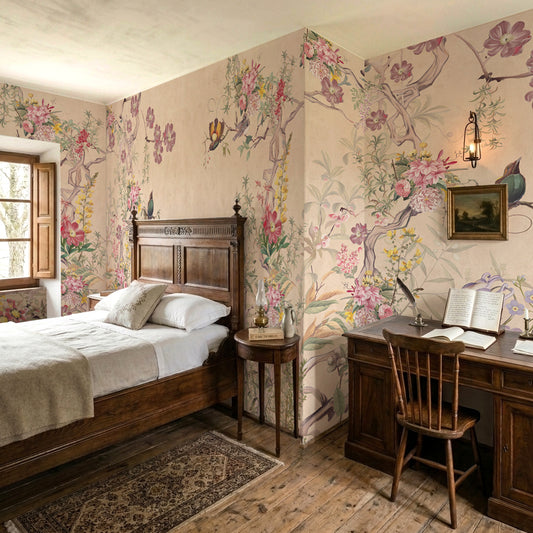 Carta da parati Antica chinoiserie - camera da letto