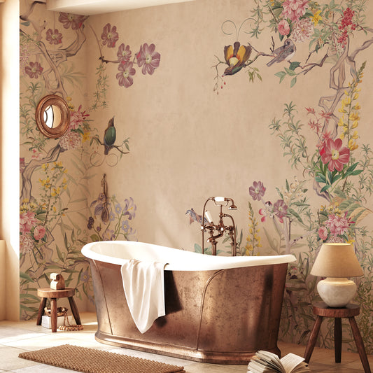 Carta da parati Antica chinoiserie - bagno