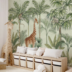 Wall Mural Night in the jungle