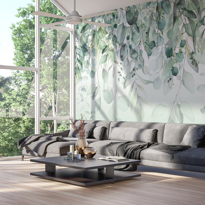 Carta da parati Fronde Pendenti - soggiorno