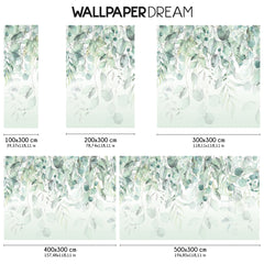 Carta da parati Fronde Pendenti dimensioni