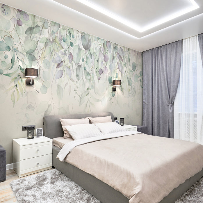 Carta da parati Fronde Pendenti - camera da letto