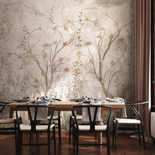 Floral Intrigue Wall Mural