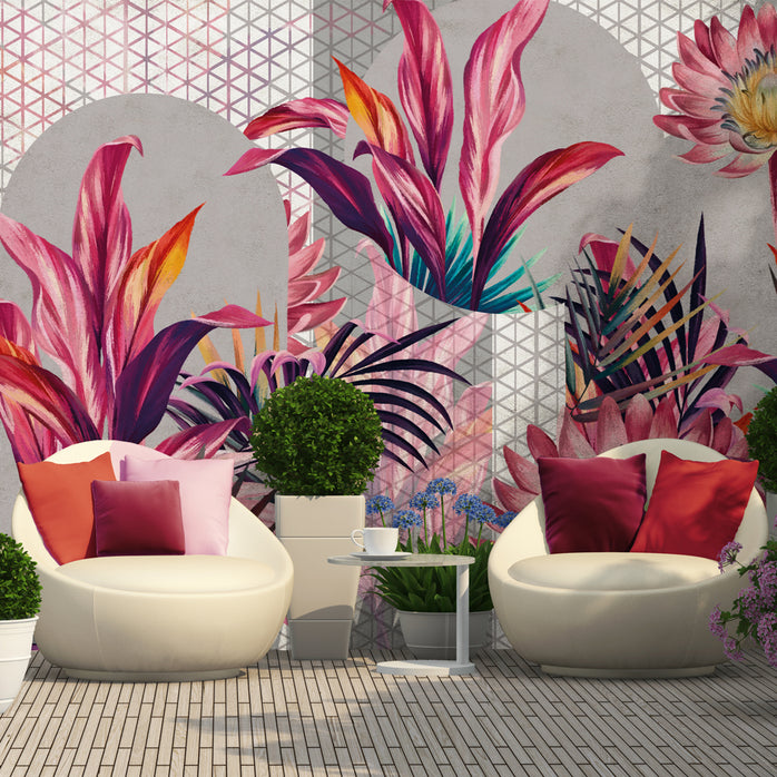 Carta da parati Eleganza Floreale per esterni 2