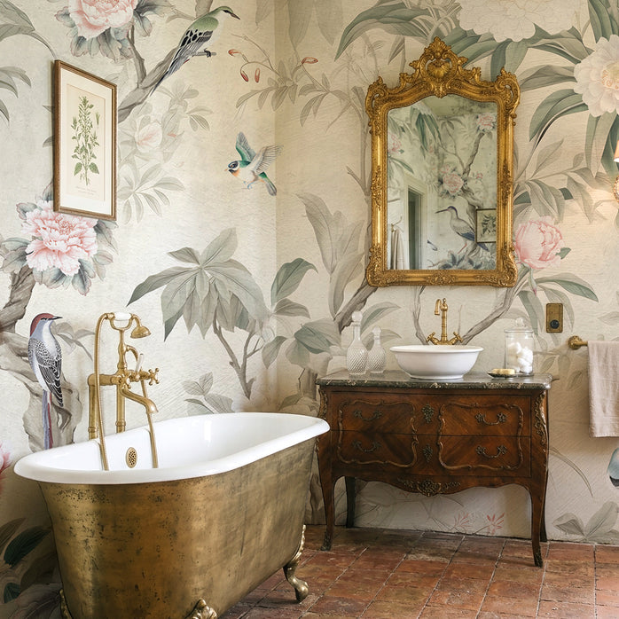 Carta da parati Antichi custodi - bagno