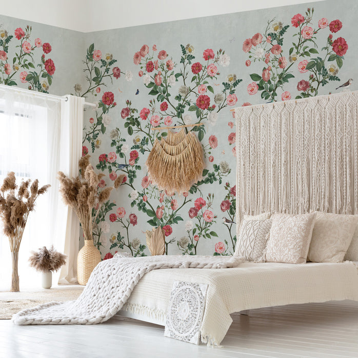 Carta da parati Radiant Garden - camera da letto