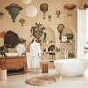 Carta da parati Vintage Balloons - bagno