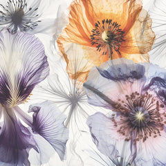 Carta da parati Flora eterea dettaglio