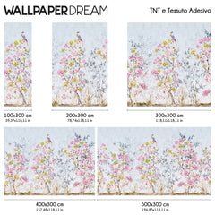 Carta da parati Chinoiserie Paradiso dimensioni TNT