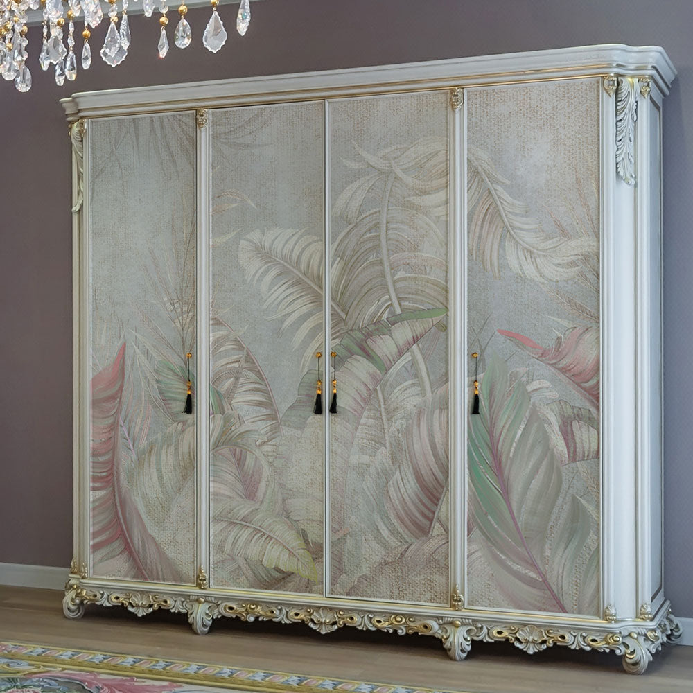 Carta da parati Tropic pastel - mobili