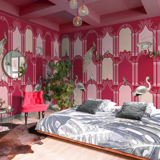 Carta da parati Carnival Chic - camera da letto