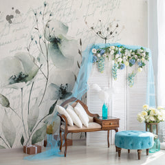 Carta da parati Poesia primaverile - soggiorno