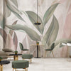 Pastel foliage wallpaper