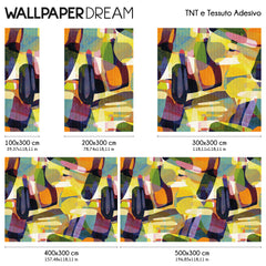 Carta da parati Carnevale dei colori dimensioni TNT