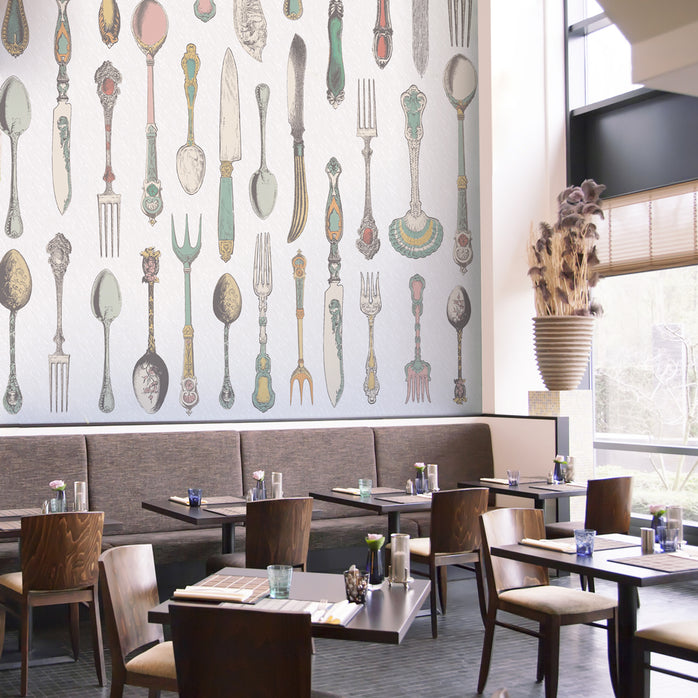 Carta da parati Bon Appétit - esercizi commerciali, locali pubblici