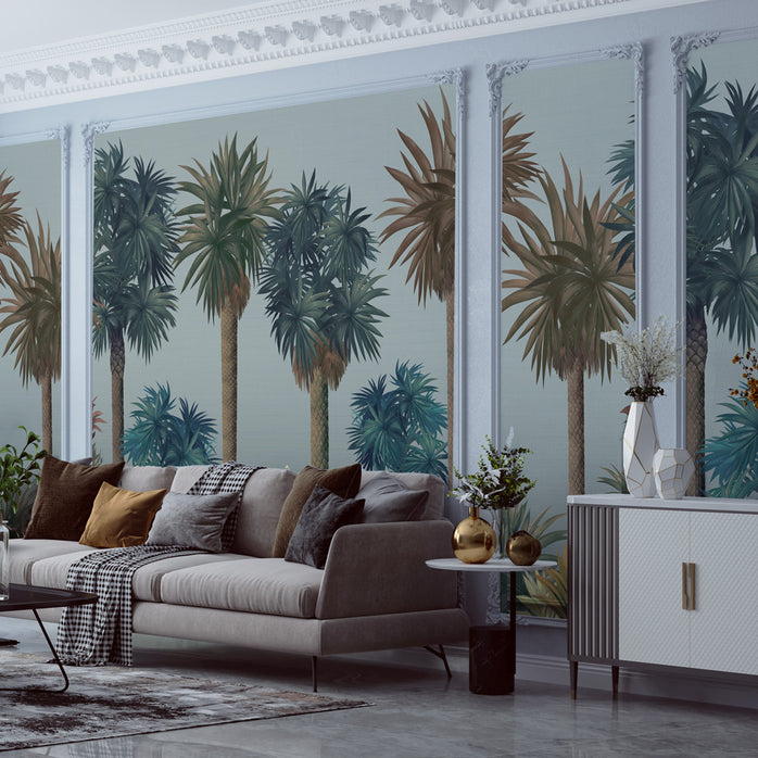 Carta da parati Surreal Palms - esercizi commerciali, soggiorno