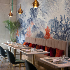 Carta da parati Blue sea - locali pubblici, esercizi commerciali