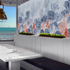 Carta da parati Blue sea - esterni, esercizi commerciali