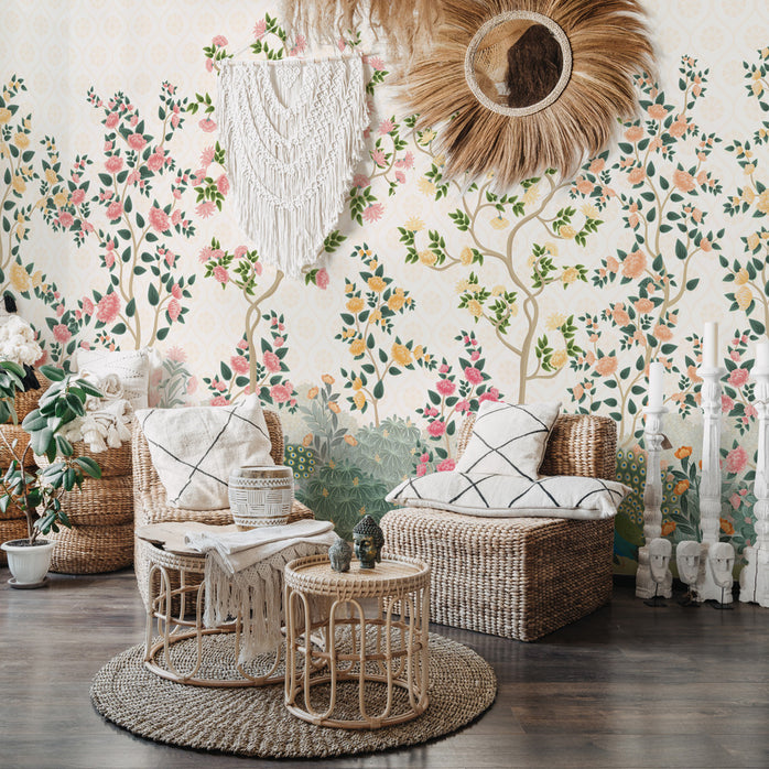 Carta da parati Mughal Chinoiserie - soggiorno