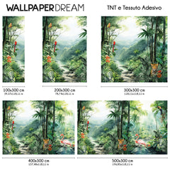 Tropische Wasserfall Fototapete