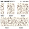 English Toile Wall Mural