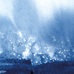 Papel Pintado azul índigo