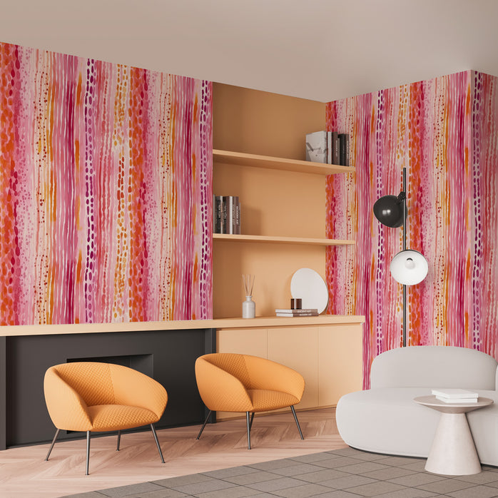 Carta da parati Energia e colore - soggiorno