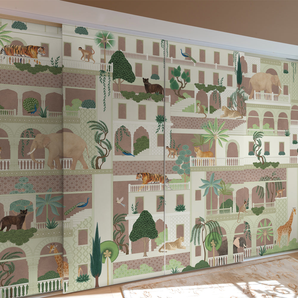 Carta da parati Il palazzo degli animali - mobili