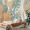 Carta da parati Decoupage Tropicale - camera da letto