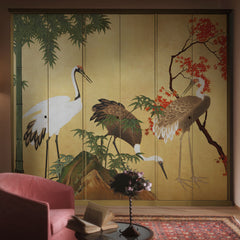 Carta da parati Aironi al tramonto - mobili