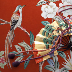 Scarlet Chinoiserie Wall Mural